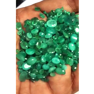 530 Piezas de Esmeralda Natural de 4mm-8mm, Corte Ovalado, Pera, Octágono, Facetado, 155 Cts, Iroc Sales, Verde, Gema de Piedra de Nacimiento de Mayo, Corte Gemológico, Suelta, de Terceros - Product Image 1