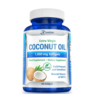 น้ำมันมะพร้าวแบบซอฟต์เจลขายดีที่สุด บริสุทธิ์ ช่วยลดน้ำหนัก บำรุงสุขภาพลำไส้ - Product Image 1