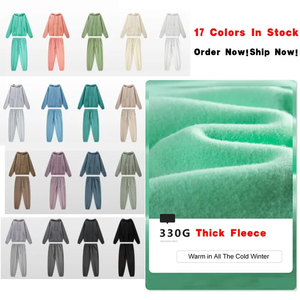 Conjunto Deportivo de Invierno para Hombre, Talla Grande, de Algodón y Felpa, con Capucha, Pantalones Deportivos, Impresión de Logotipo Personalizado, Color Sólido, Secado Rápido y Transpirable - Product Image 6