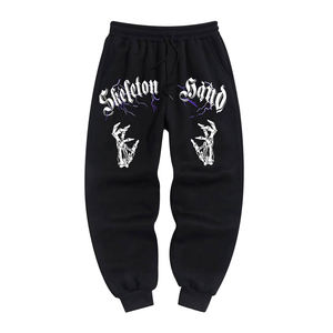 กางเกงวอร์มแฟชั่นสำหรับผู้ชายเอวผ้าคอตตอนนุ่มใส่สบายปรับแต่งได้มีกระเป๋าหูรูดไซส์ใหญ่พิเศษ - Product Image 1