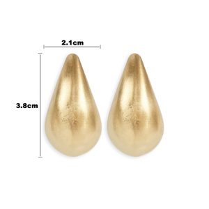 CUCOCUCA YXQ E300 Orecchini pendenti/a lobo in acciaio inossidabile dorato, leggeri e comodi, eleganti per l'uso quotidiano, spedizione UE in 48 ore - Product Image 1