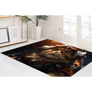 Steampunk Cat <b>Doormat</b>: Sci-Fi Feline Welcome Rug, Printed Rug,Chenille Rug - Product Image 5