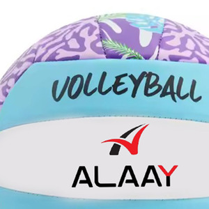 Alaay 2025 Logotipo personalizado Voleibol Nuevo diseño Colorido Material de cuero de PVC Pelota de entrenamiento en tamaños 5 4 3 2 - Product Image 6