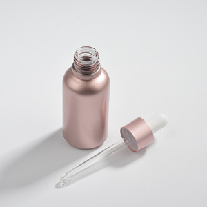 Frascos cuentagotas de vidrio color oro rosa y ámbar de 10-50 ml, 100% a prueba de fugas con protección UV para suero de cuidado de la piel de lujo y aceite esencial. - Product Image 3