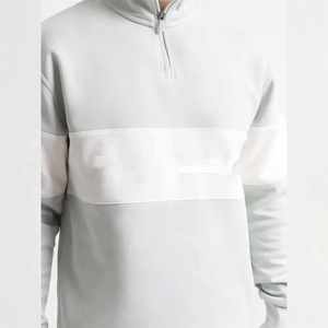 เสื้อกอล์ฟผู้ชายป้องกันรังสียูวี แห้งเร็ว คอซิป 1/4  แบบสวม  ลำลอง  สำหรับเล่นกีฬา  สามารถสั่งทำได้ - Product Image 4