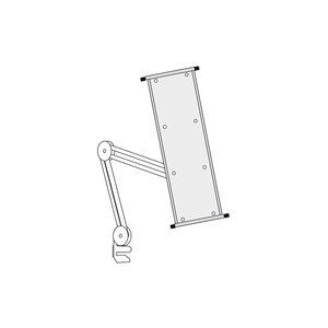 Clear Panel Display Board with Information System Swivel Arm OT417 - Product Image 1