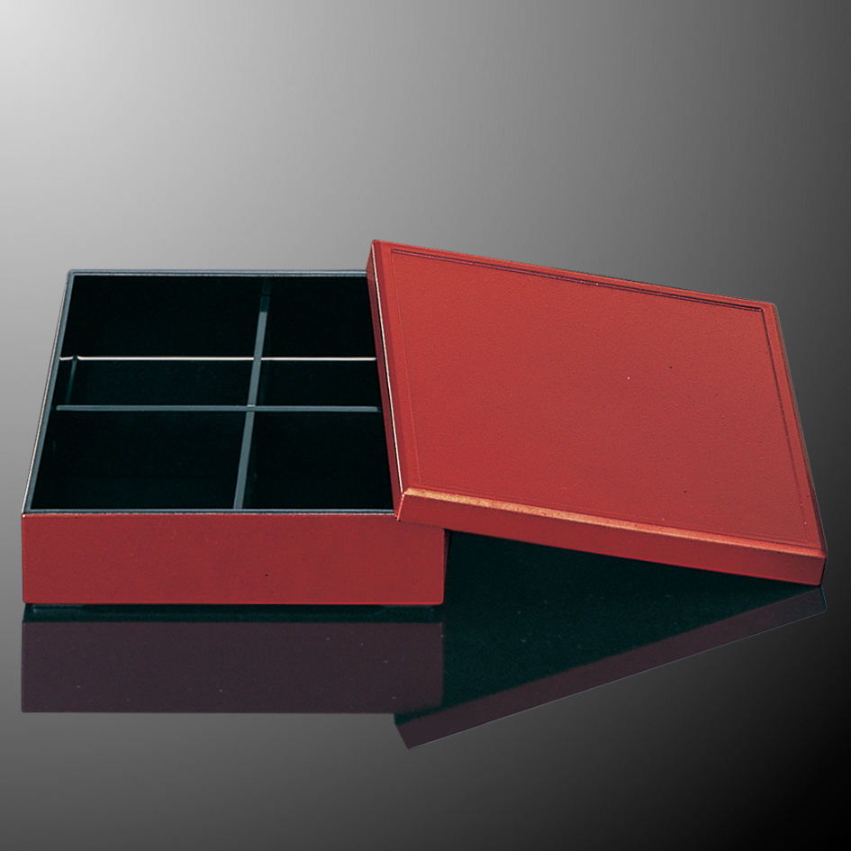 กล่อง4ช่องสีแดง