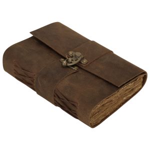 Carnet de croquis de voyage A4 en cuir vintage rétro fait main 9x7 pouces Journal en cuir Reliure à chevalet Broché Aquarelle - Product Image 1