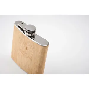 HIPHIP 170ml Personalized Bamboo Flask Eco-Friendly <b>Drinkware</b> for Everyday Use - Product Image 1