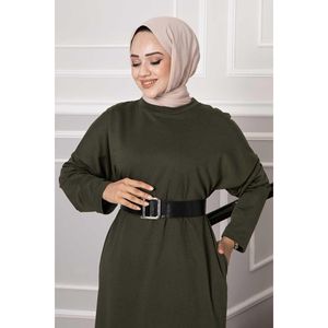 เสื้อสองด้ายสีกากีเสื้อเจียมเนื้อเจียมตัวสำหรับผู้หญิง - Product Image 4
