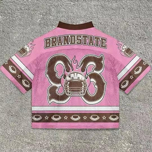 Maillot de football personnalisé 2025 limité Patch cousu Design impression numérique haut en maille respirant Style américain bleu noir vêtements de sport - Product Image 4