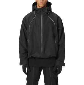 Chaquetas Impermeables de Lluvia para Hombre con Logotipo Personalizado al por Mayor, Chaqueta de Poliéster para Exteriores con Diseño de Letras en la Parte Delantera para la Temporada de Invierno - Product Image 1