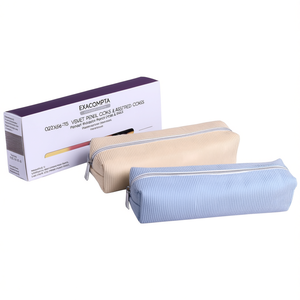 Estuche para Lápices de Terciopelo EXACOMPTA, 3 Colores Surtidos, 22x6x6, Paquete de 6 Estuches y Bolsas de Terciopelo Nuevos - Product Image 2