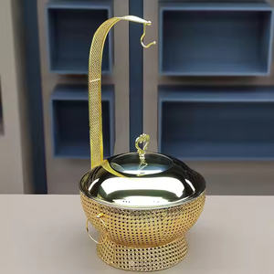 Calentador de buffet inoxidable pulido en acero inoxidable con diseño moderno compacto - Product Image 4