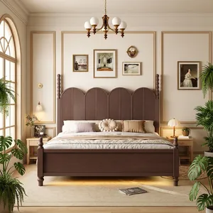 เตียงนอนไม้แอชสไตล์นอร์ดิกแบบเรียบง่าย - Product Image 2