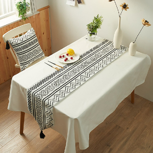 Spoon Model Printed Plain Color 100% Organic Cotton Non-slip Cute Home Hotel Decorate Gots Certificate Party <b>Dining</b> <b>Table</b> <b>Runner</b> - Product Image 2