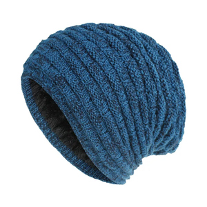 High Quality Adjustable <b>Fleece</b> Slouchy <b>Beanies</b> Custom Logo Embroidery Patch OEM Wholesale Comfortable Warm Winter Unisex - Product Image 4