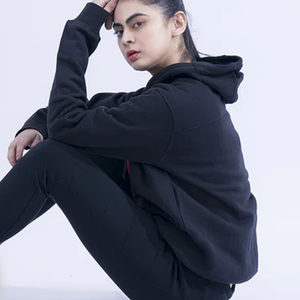 Sudaderas con Capucha de Algodón Orgánico para Mujer, Impresión de Logotipo Personalizado, Sudaderas con Capucha, Felpa, Alta Calidad, por Ako - Product Image 4