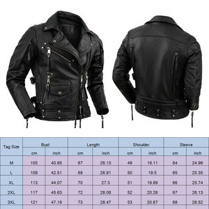 Veste EN CUIR DE VACHE VÉRITABLE POUR HOMME EN CUIR PREMIUM MOTO TOP MOTARD Veste EN CUIR pour Homme Noir Biker Slim Fit Cafe Racer Motorcycle - Product Image 5