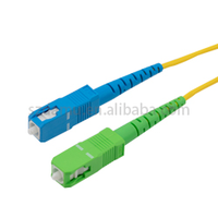 Kabel Jumper SC APC/SC UPC Mode tunggal, kabel Jumper kabel Patch serat optik Simplex G652D untuk FTTH