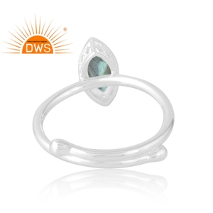 Hot Selling 925 Sterling Silver Natural <b>Labradorite</b> Gemstone <b>Ring</b> Custom Jewelry For Women Gift For Her - Product Image 2