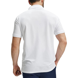 Camiseta Polo Blanca para Hombre, Corte Clásico, Ropa Casual, Venta Directa de Fábrica - Product Image 4