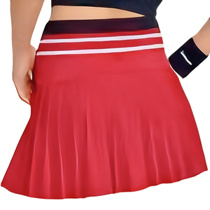 Jupe de tennis personnalisée de haute qualité pour femmes, short en polyester confortable et durable, respirant pour les événements promotionnels - Product Image 1