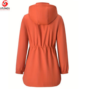Chaqueta Larga Cortavientos de Invierno para Mujer, Talla Grande, con Logotipo Personalizado, Precio de Fábrica al por Mayor, Nueva Moda, Manga Larga, Impermeable - Product Image 2