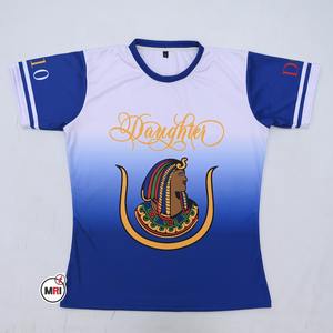 Venta al por mayor de ropa deportiva sublimación impresión camiseta diseño en blanco personalizado moda camiseta - Product Image 1