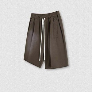 Men Athletic Running Custom Acid Wash 100% Cotton <b>Raw</b> Hem French jogger Terry Casual Wear Men Sweat Shorts - Product Image 4