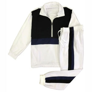 Vêtements d'entraînement sur mesure en gros, décontractés, respirants, légers, grande taille, hauts de survêtement à manches longues avec fermeture éclair 1/4, élastiques et réfléchissants - Product Image 2