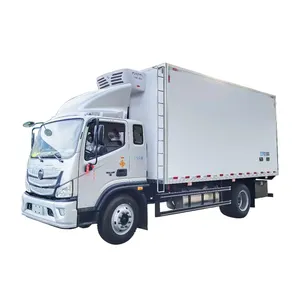 中国供应商2轴6轮高品质4x2福田冷却车冷冻车冷藏箱卡车