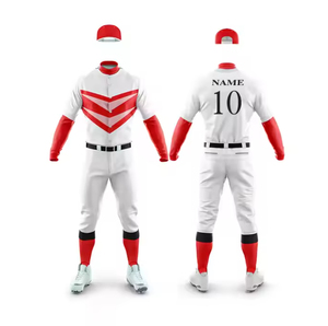 Maqueta de uniforme de béisbol con diseño de logotipo de nombre de equipo impreso completo - Product Image 4