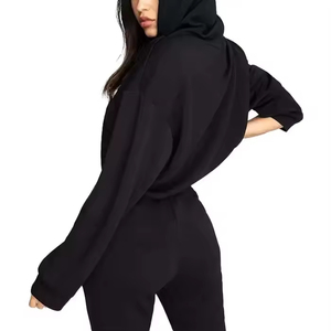 Ventes en gros OEM de sweat-shirts à capuche pour femmes, impression personnalisée du logo, sweat-shirts à capuche en coton pour femmes - Product Image 5