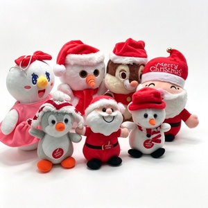 customized Christmas gifts, holiday decor, Santa plushie, snowman stuffed <b>doll</b>, penguin soft toy, winter theme plush - Product Image 3