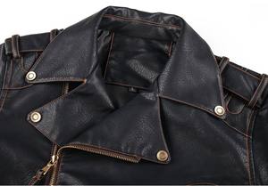 Color personalizado 100% chaquetas de cuero para hombre cómodo y duradero moto elegante cuero personalizado chaquetas de cuero delgadas - Product Image 2