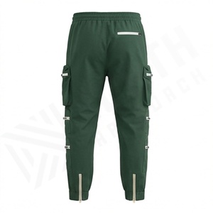 Pantalons cargo avec poche latérale, pantalons de survêtement pour hommes, pantalons de sport, pantalons cargo personnalisés avec fermeture éclair, pantalons pour hommes, vente en gros, personnalisation de la marque - Product Image 2