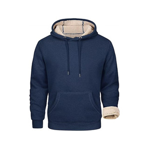 Sweats à capuche et sweat-shirt surdimensionnés pour hommes en coton polaire avec fermeture éclair Sweat à capuche zippé de grande taille - Product Image 6