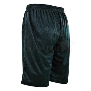 Shorts Casuales de Malla Ecológica con Cintura Elástica, Color Sólido, Sensación Suave y Ajuste Cómodo para Uso Diario en Verano - Product Image 6