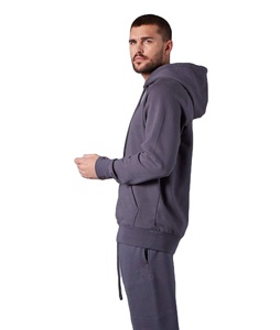 Sweat à capuche en coton avec logo personnalisé pour hommes pull à manches longues noir à la mode OEM personnalisé pour la saison d'hiver - Product Image 1