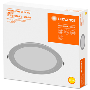 Downlight Led rotondo da incasso Slim Round 18W 1530Lm 3000K (Ledvance 4058075079090) - Product Image 6