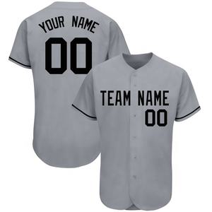 Vente en gros 100% polyester sublimé maillot de baseball noir dernière conception à six boutons chemise de sport d'équipe personnalisable - Product Image 6