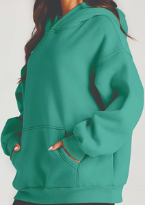 เสื้อสเวตเตอร์ถักมีฮู้ดสำหรับผู้หญิงไซส์ใหญ่พิเศษมีสไตล์ใส่สบายมีโลโก้ด้านหน้าสำหรับฤดูใบไม้ร่วงและฤดูหนาว - Product Image 3