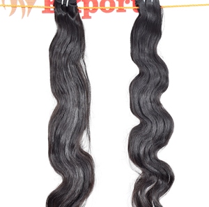 Mèches brésiliennes naturelles Remy indiennes, cheveux humains bruts, extensions de cheveux vierges naturels, cuticules alignées de haute qualité - Product Image 2