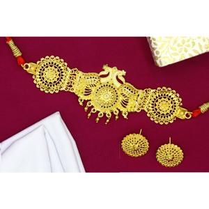 Necklace With Earrings <b>Jewellery</b> <b>Set</b> Goldplated Pure Brass High Quality Uae Dubai Necklace Design Necklace <b>Jewellery</b> <b>Set</b> - Product Image 6