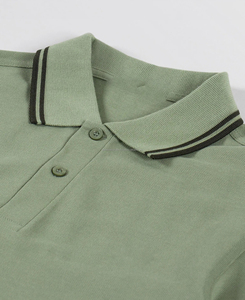 Camisa Polo Personalizada con Botones para Hombre, Transpirable, de Alta Calidad, Color Sólido, Estampado, MOQ Bajo, 180 g - Product Image 3