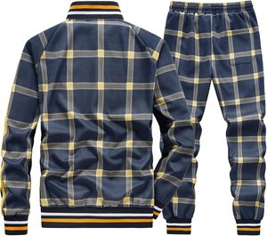 Haute qualité hommes décontracté sport Jogging survêtement à manches longues 2 pièces tenue grande taille Fitness gros survêtement - Product Image 3