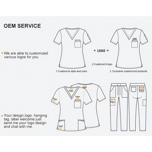Uniformes de hospital, conjuntos de uniformes de enfermería Unisex, monos de manga corta a la moda, conjuntos de uniformes de enfermera para mujeres y hombres - Product Image 6