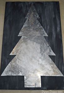 Décoration d'arbre de noël en métal galvanisé décor de table de noël en métal galvanisé - Product Image 2