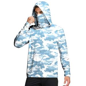 Camisas de pesca de camuflaje personalizadas superventas con mangas largas y capucha Fábrica al por mayor Ropa de pesca de poliéster Estilo - Product Image 1